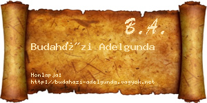 Budaházi Adelgunda névjegykártya